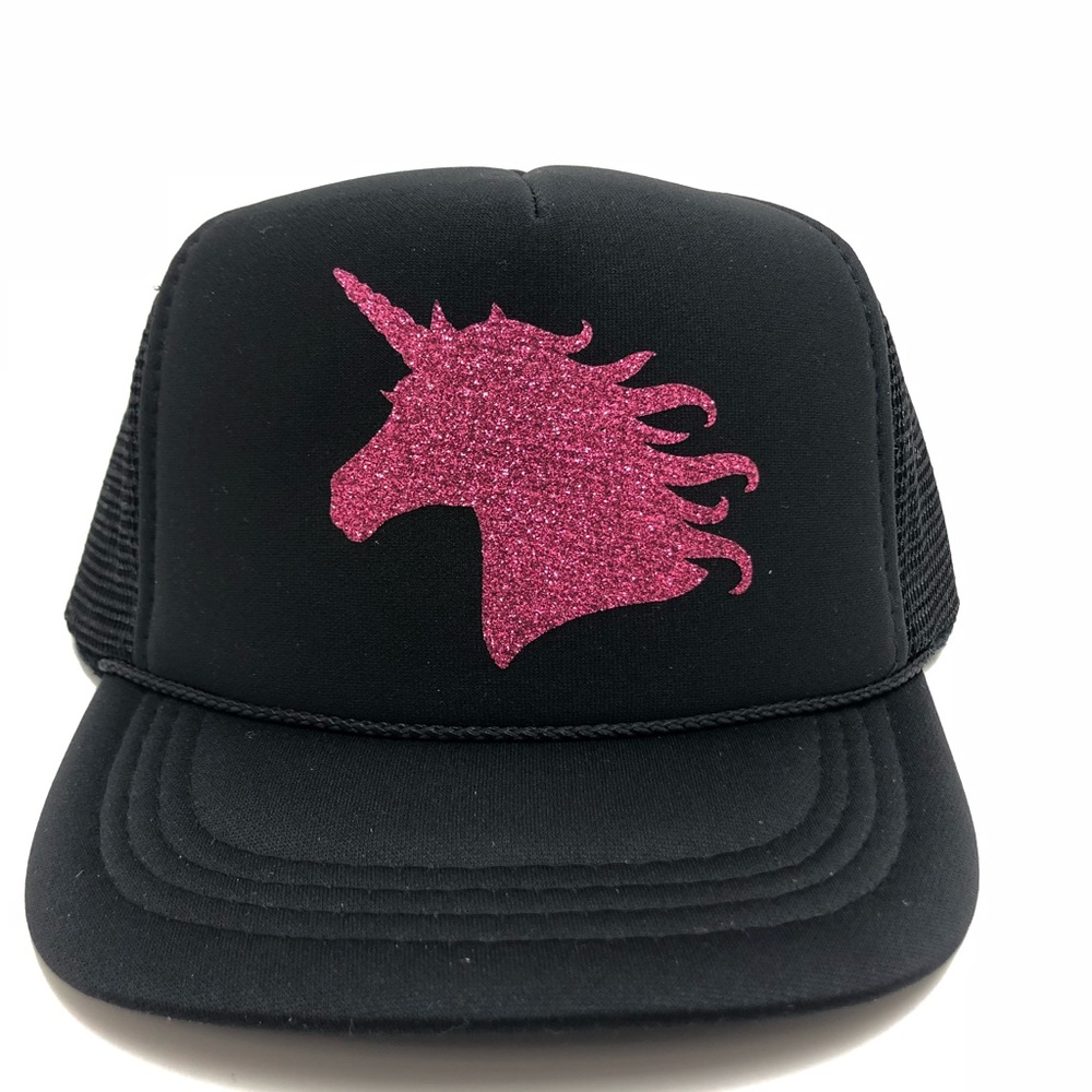 Youth unicorn trucker hat